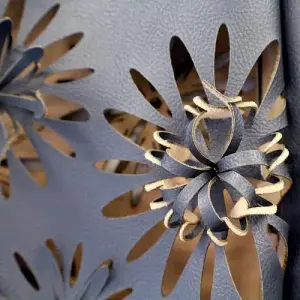Decoratively laser-cut flexible material from DOWIN's published samples
